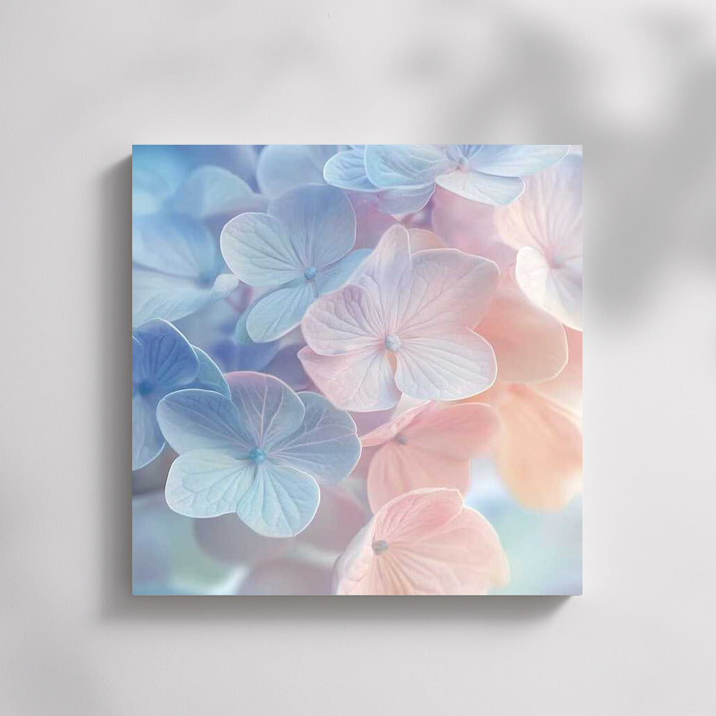 Delicate Flowers of Hydrangea Endless Summer: Watercolor Lightness