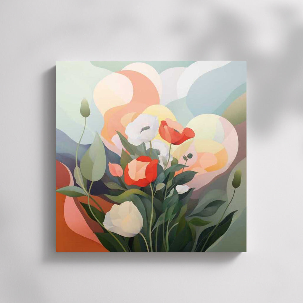 Poppy Charm: Delicate Bouquet for Interior