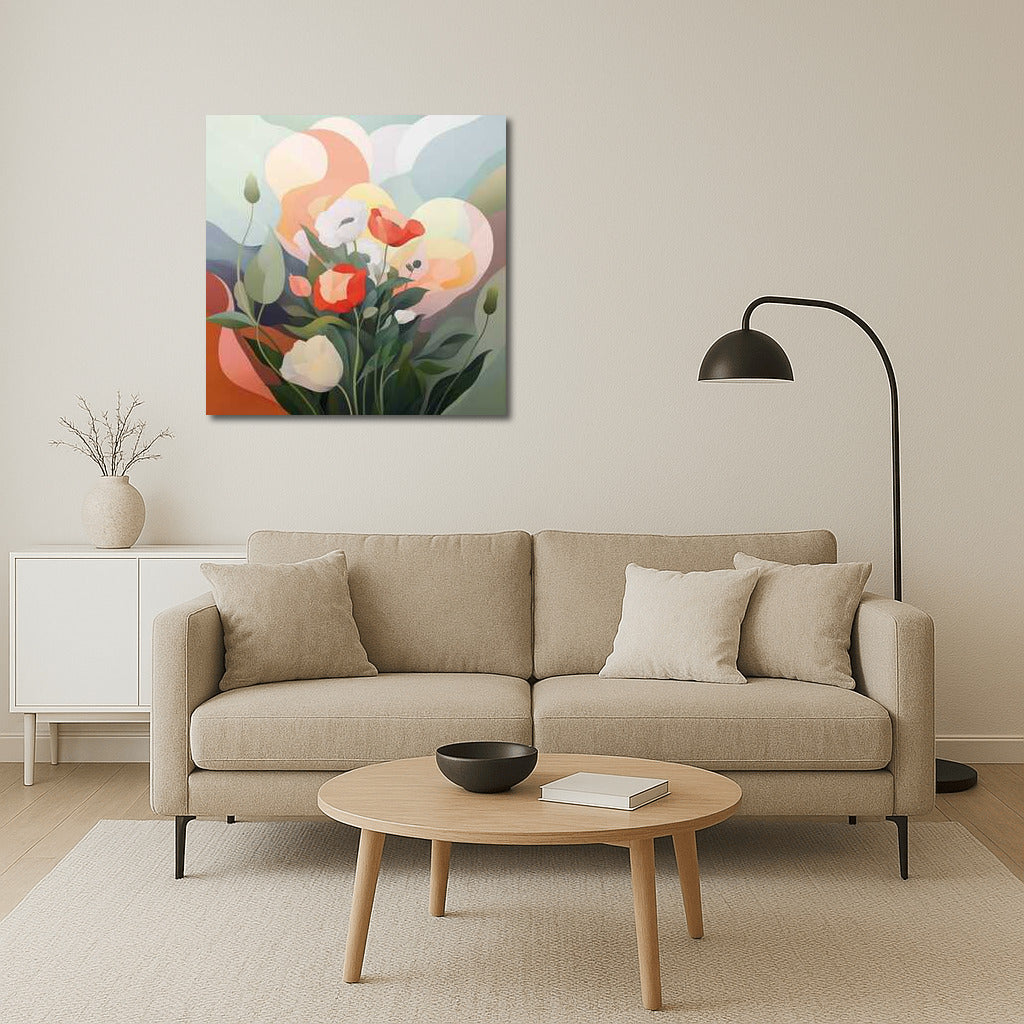 Poppy Charm: Delicate Bouquet for Interior