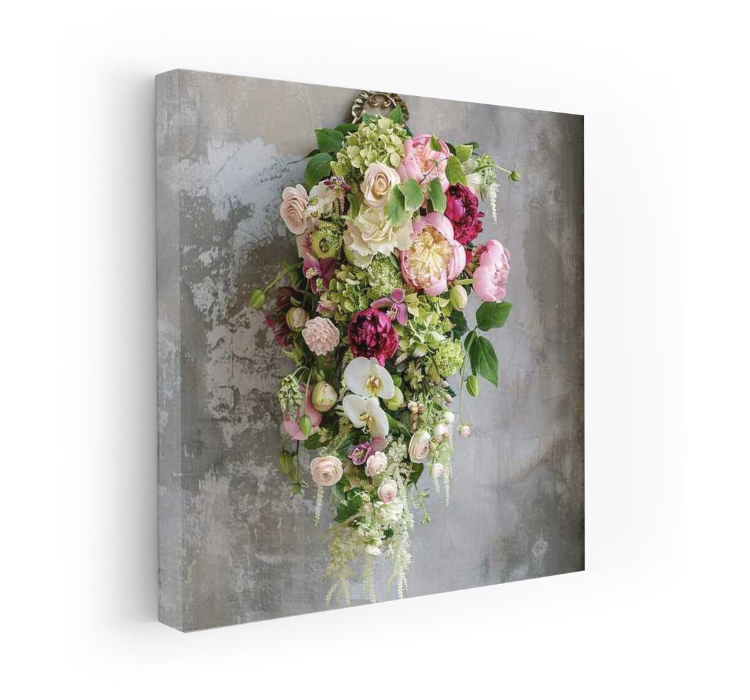 Floral Symphony: Sarah Bernhardt Peonies and Orchids for the Interior