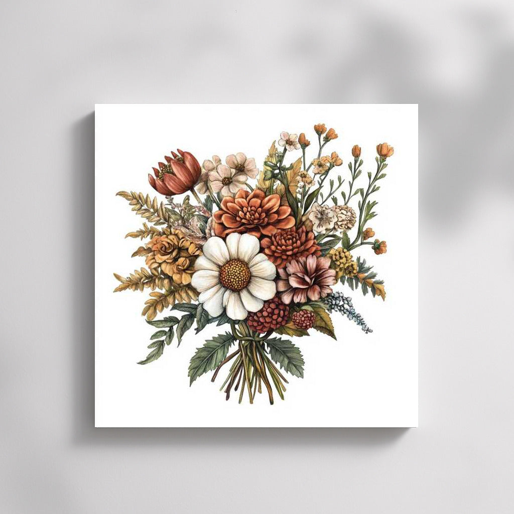 The Charm of Daisies and Dahlias: Flower Bouquet for Interior