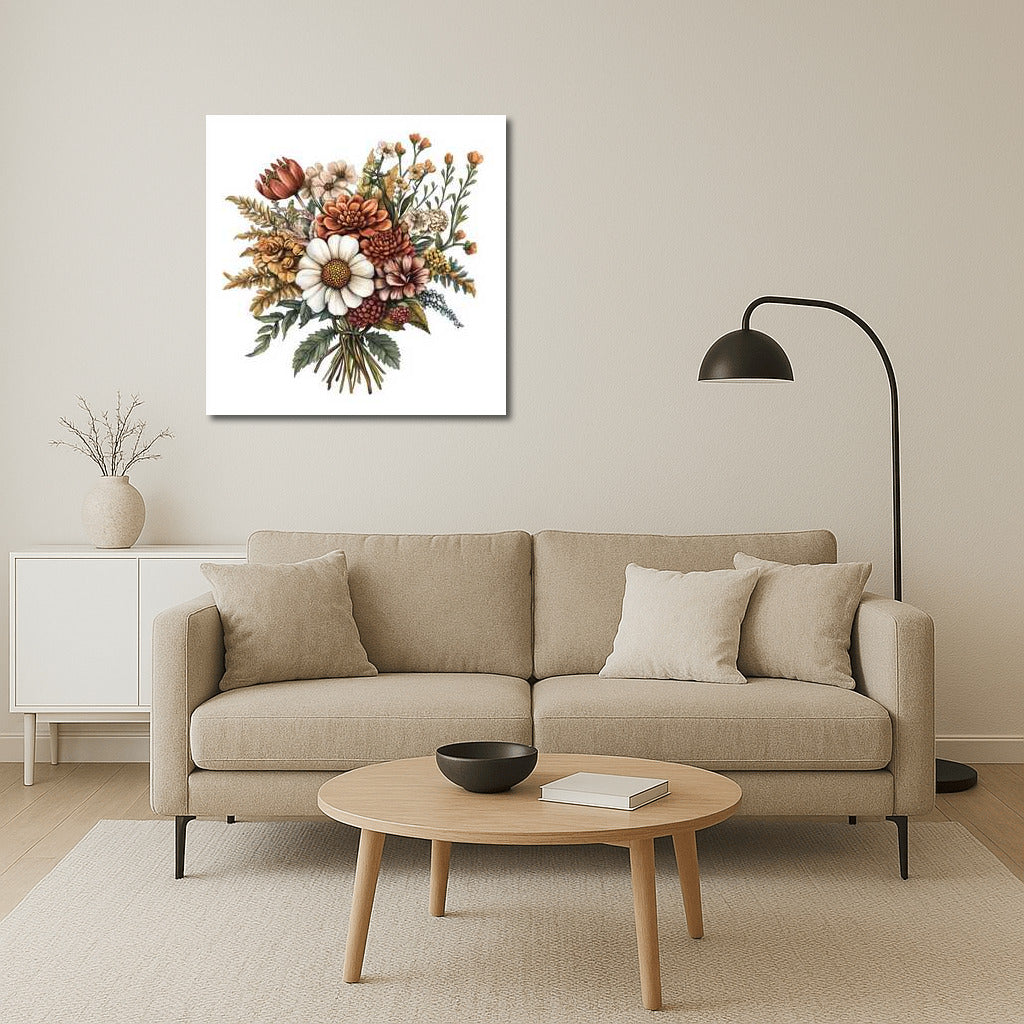The Charm of Daisies and Dahlias: Flower Bouquet for Interior