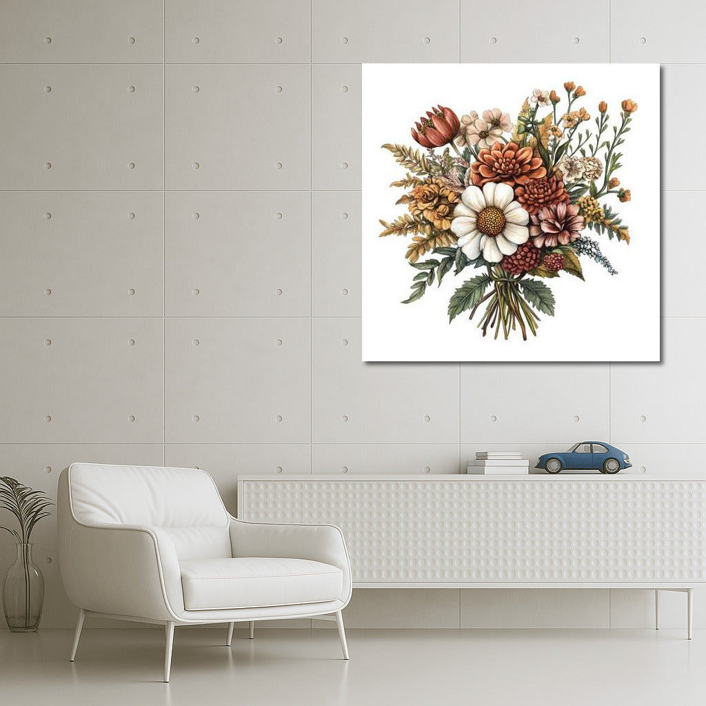 The Charm of Daisies and Dahlias: Flower Bouquet for Interior