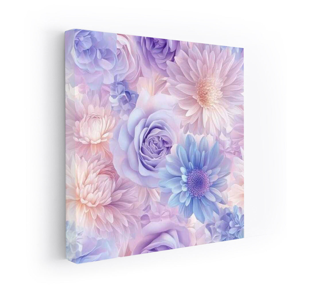 Pastel Symphony: Roses and Gerberas in Floral Pattern