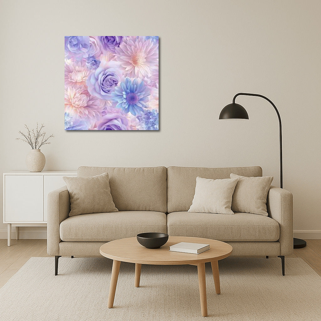 Pastel Symphony: Roses and Gerberas in Floral Pattern