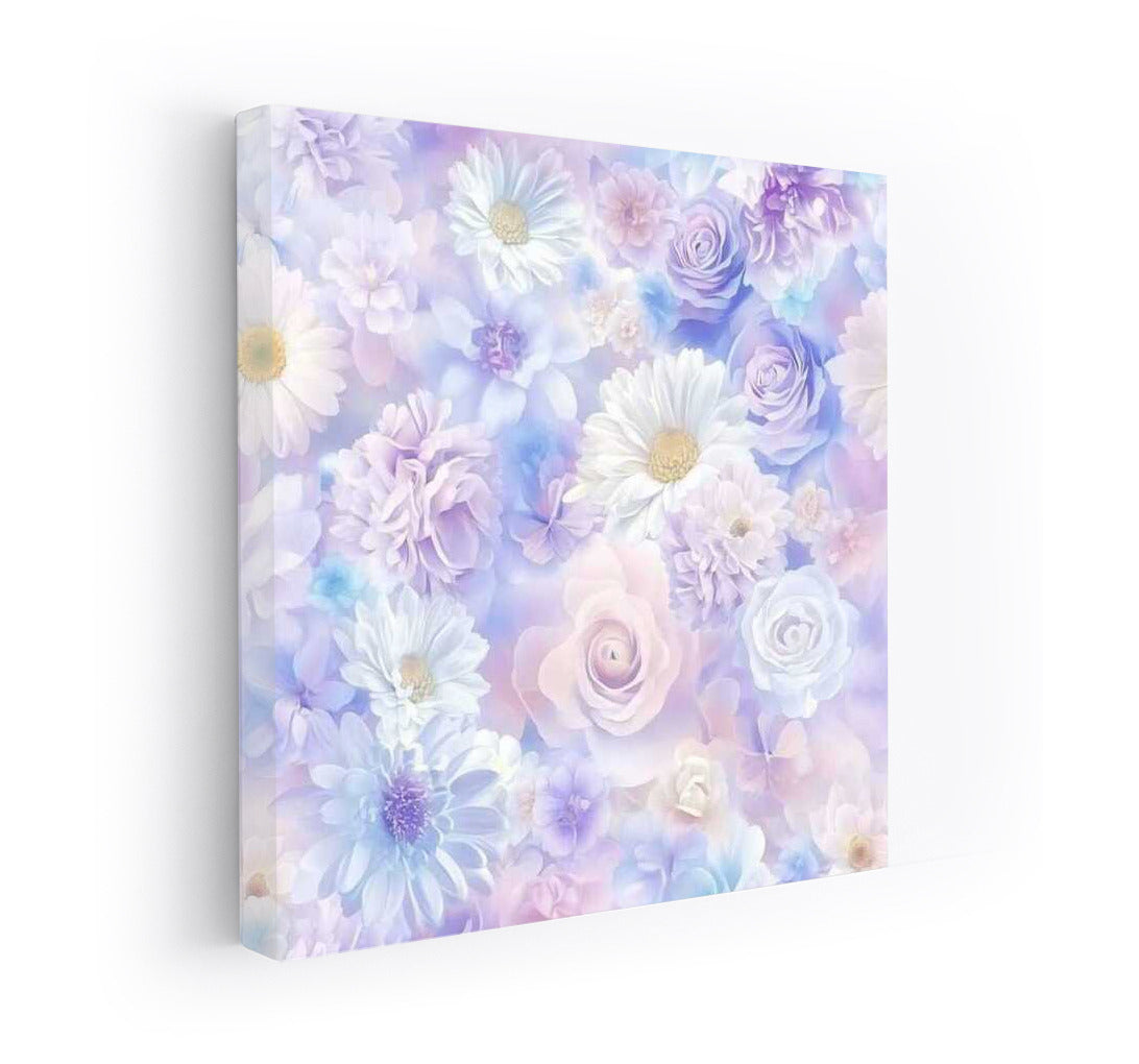 Tender Symphony: Daisies and Roses in Pastel Colors
