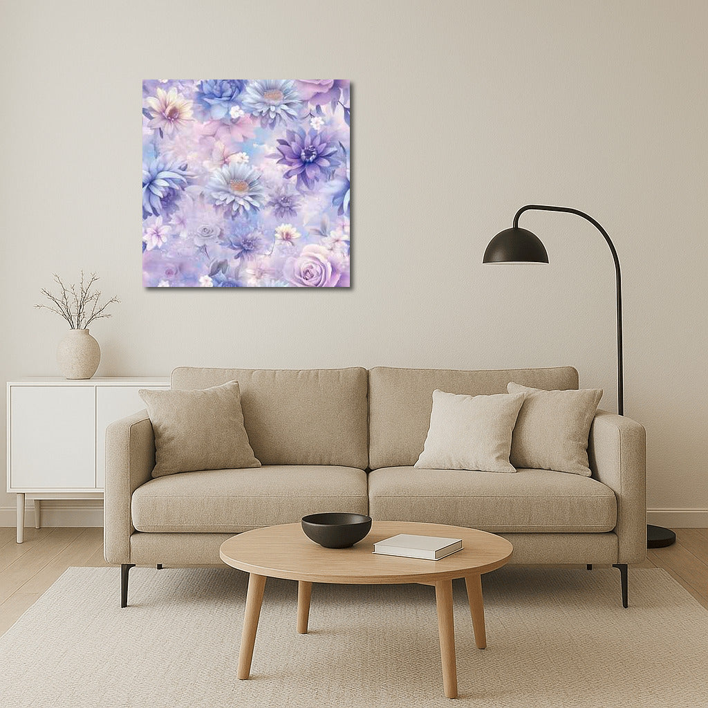 Pastel Symphony: Chrysanthemums and Roses in Delicate Tones