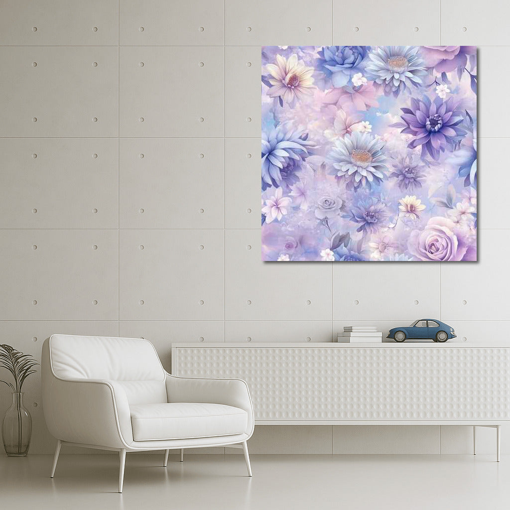 Pastel Symphony: Chrysanthemums and Roses in Delicate Tones