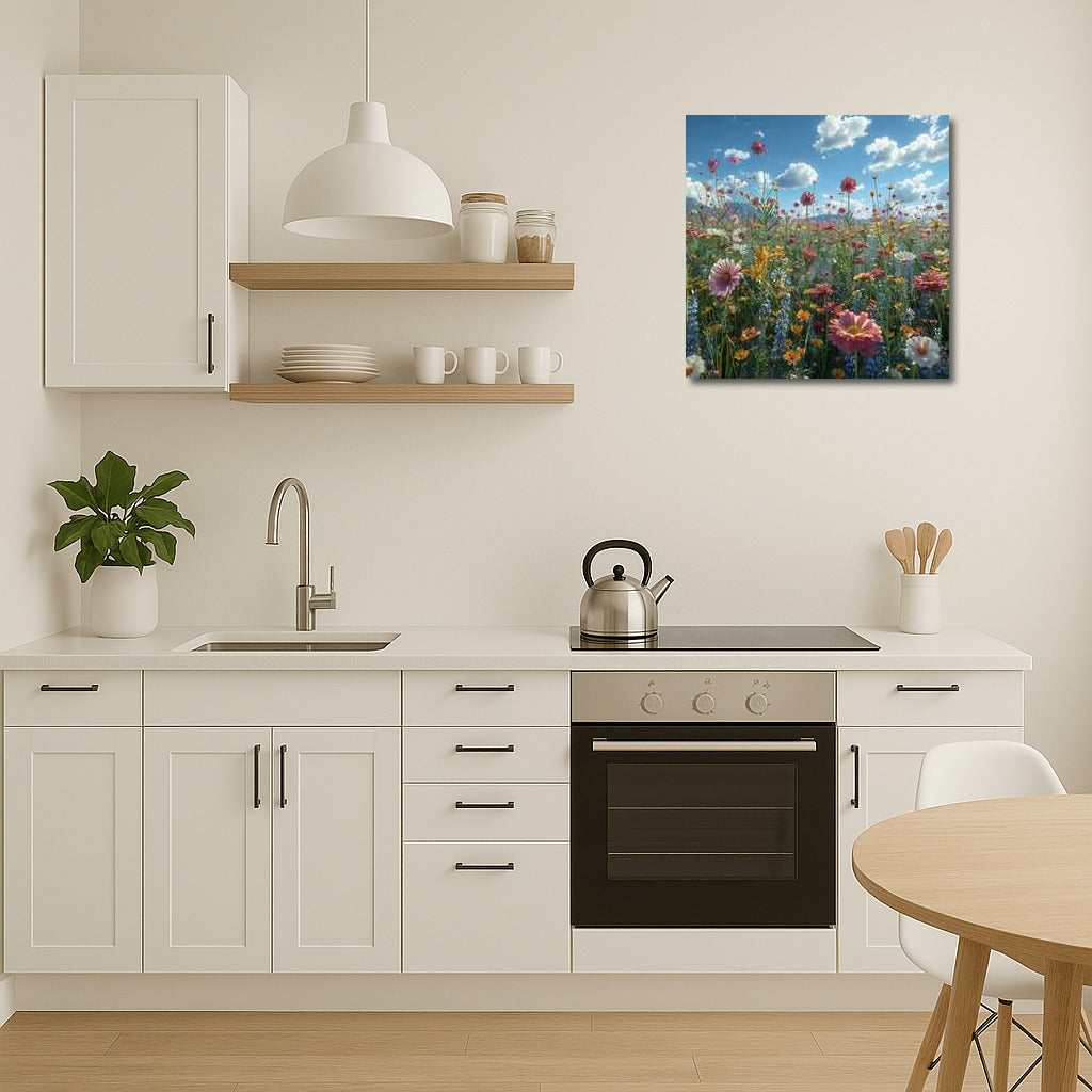 Flower Paradise: Field of Cosmoses and Daisies for the Comfort of Your Home