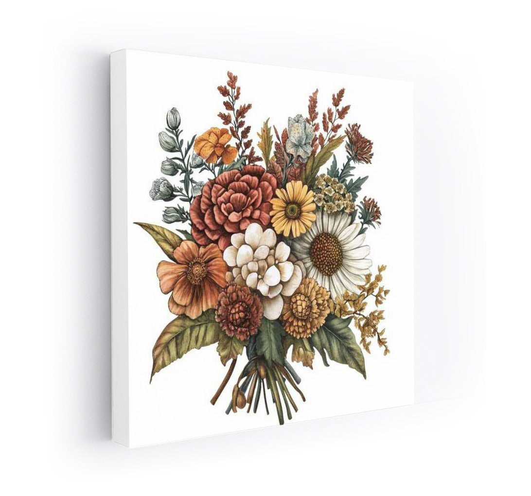 Floral Bouquet: Dahlias and Daisies for Interior