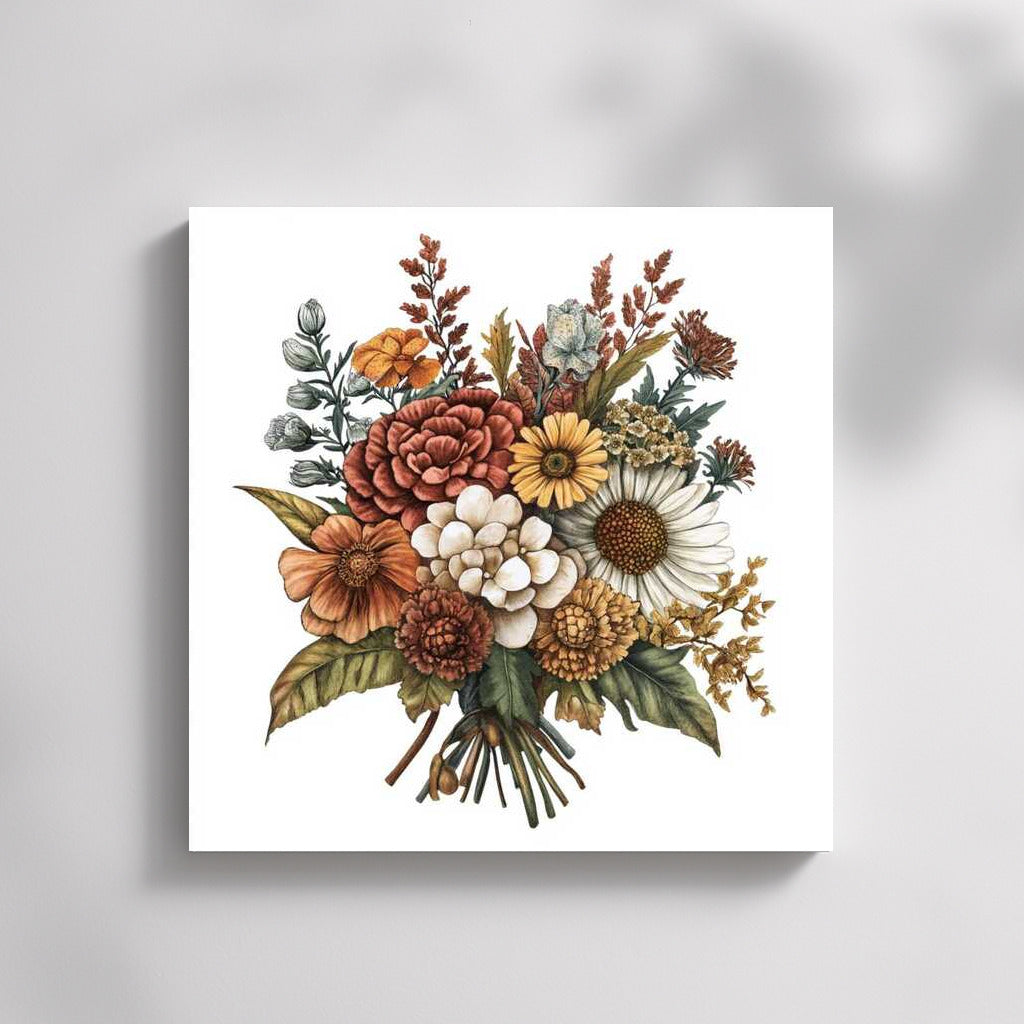 Floral Bouquet: Dahlias and Daisies for Interior