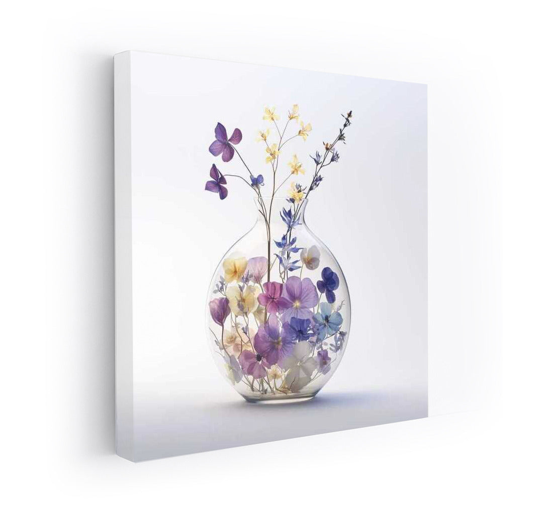 Peonies in a glass vase: Elegance of nature