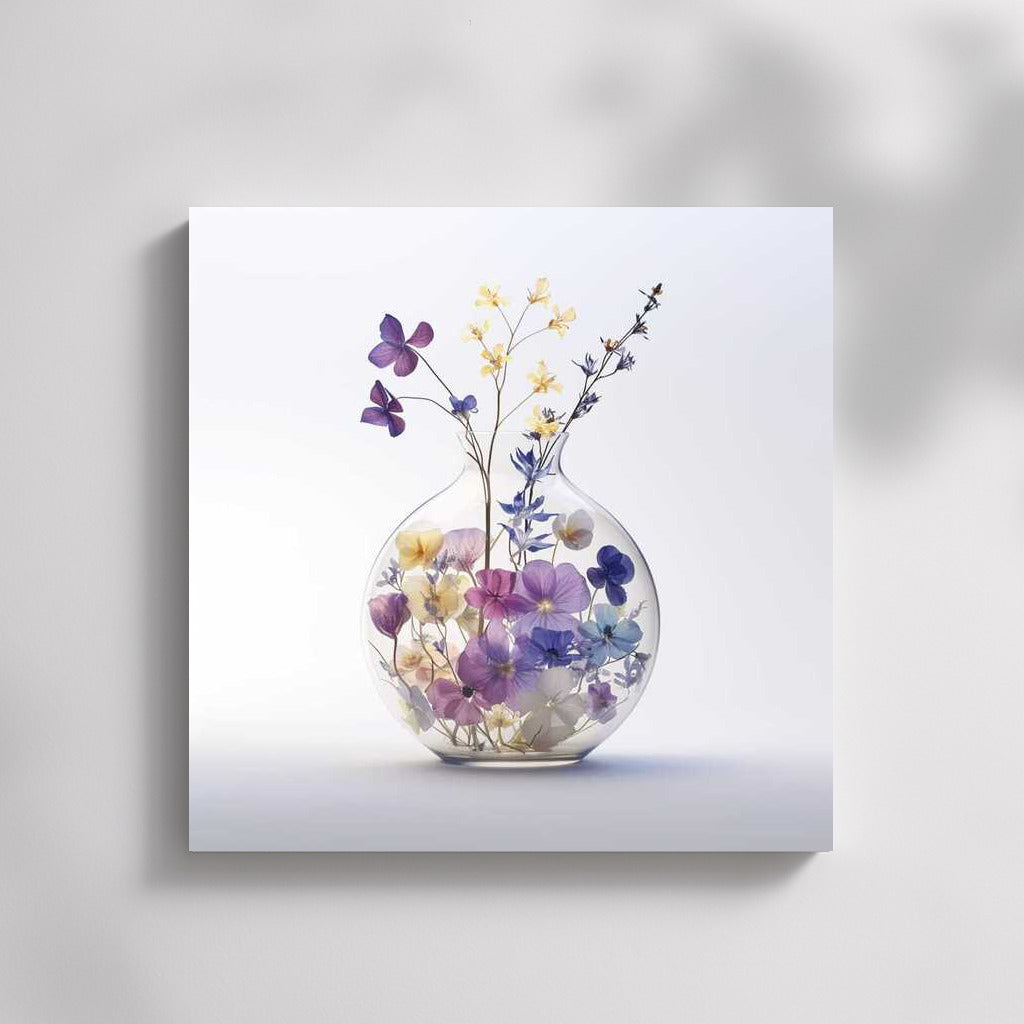 Peonies in a glass vase: Elegance of nature