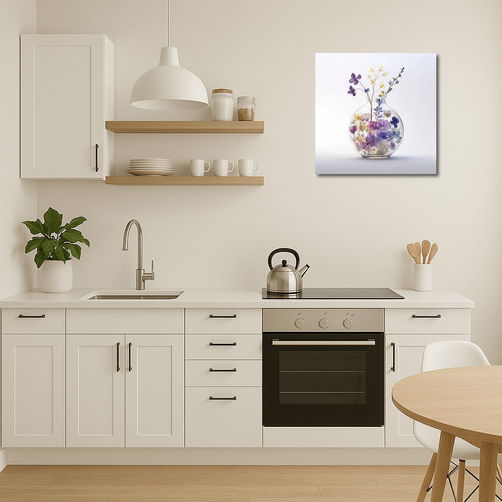 Peonies in a glass vase: Elegance of nature