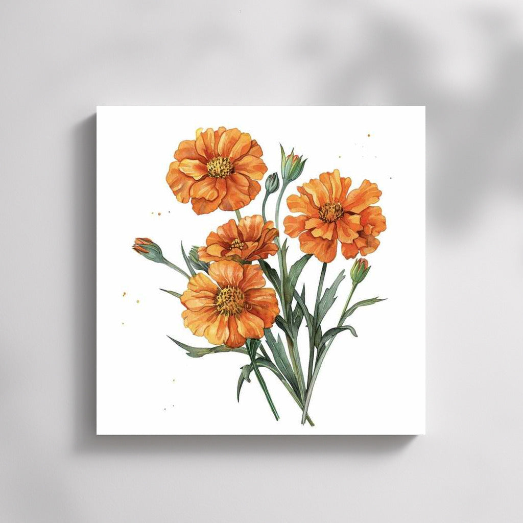 Bouquet of Marigolds: Marigolds in the Sun