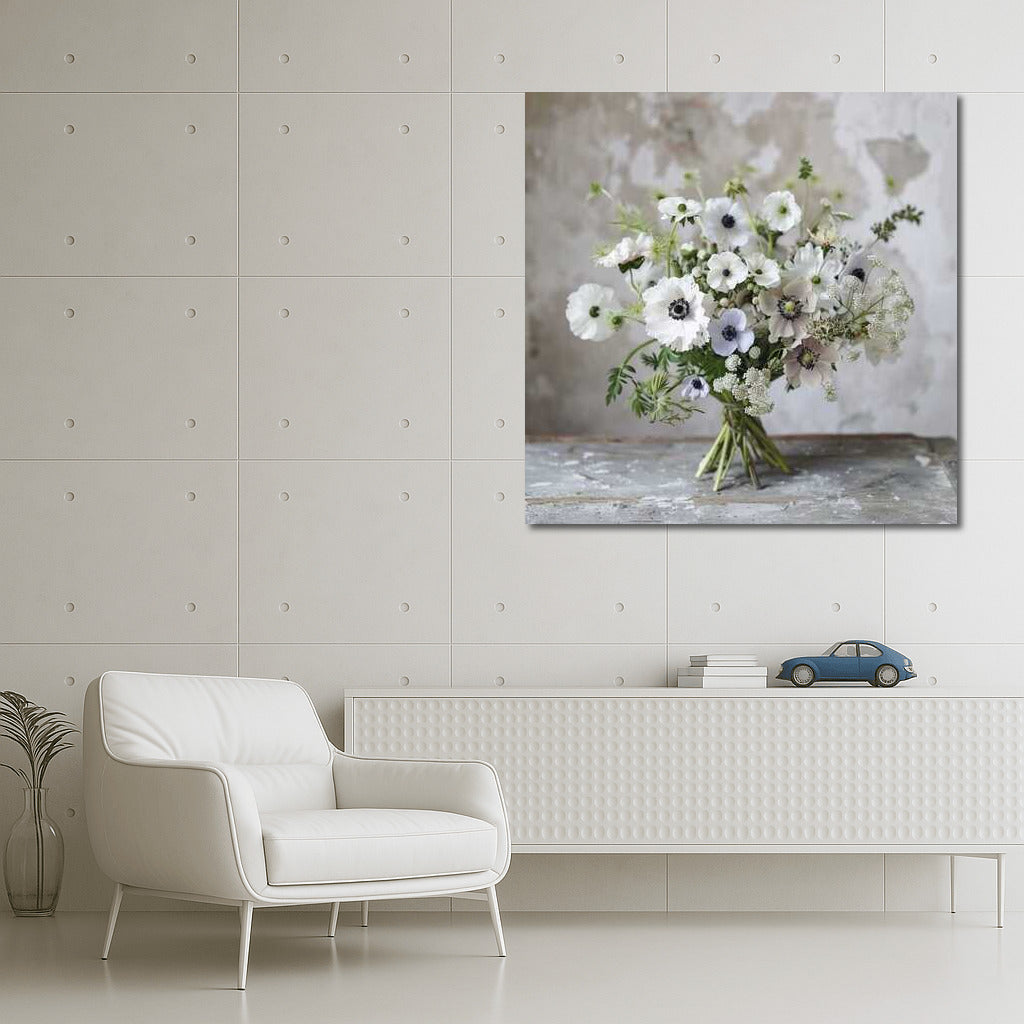 Minimalist Bouquet: Three Rose Flowers