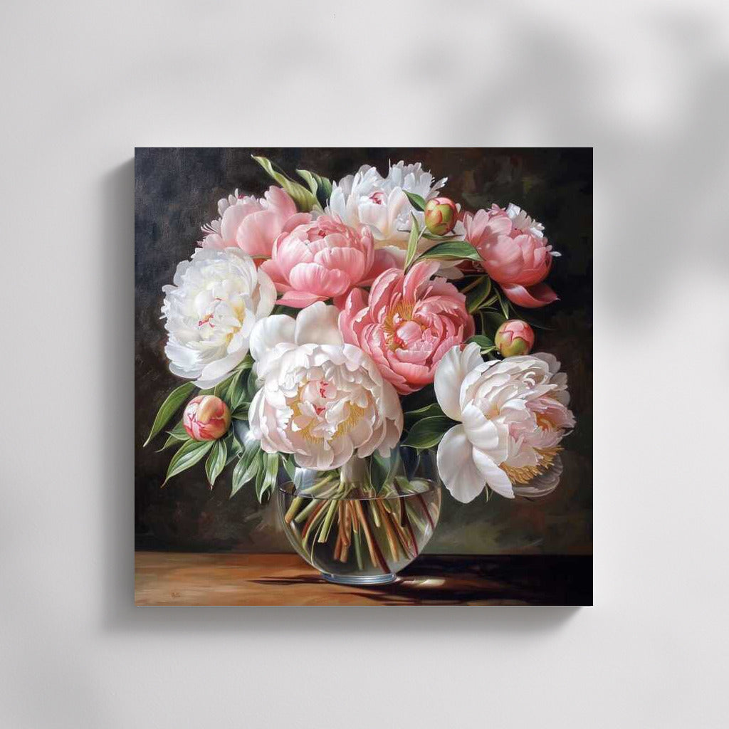 Peonies Charm: Bouquet of Peonies for Interior