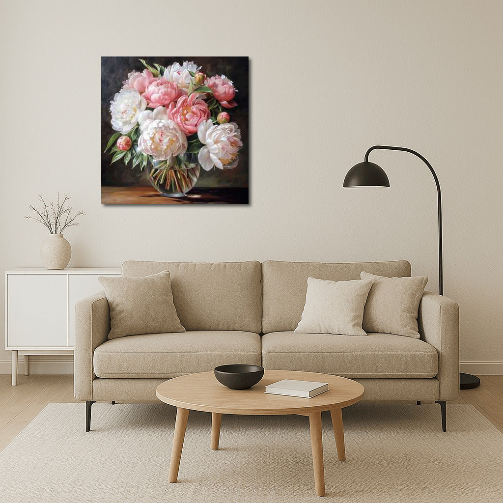 Peonies Charm: Bouquet of Peonies for Interior
