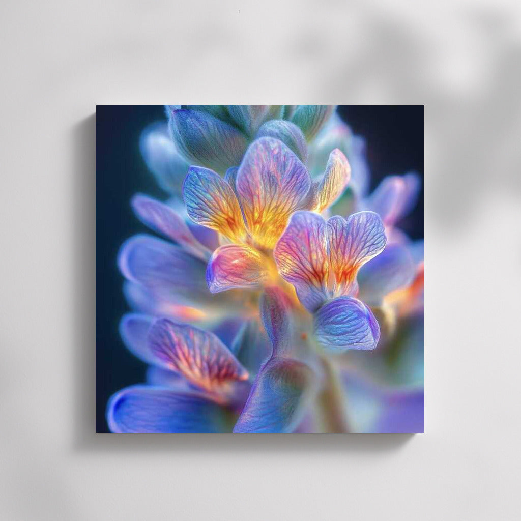 Perfect Iridescent: Iris Flowers in Rainbow Glitter