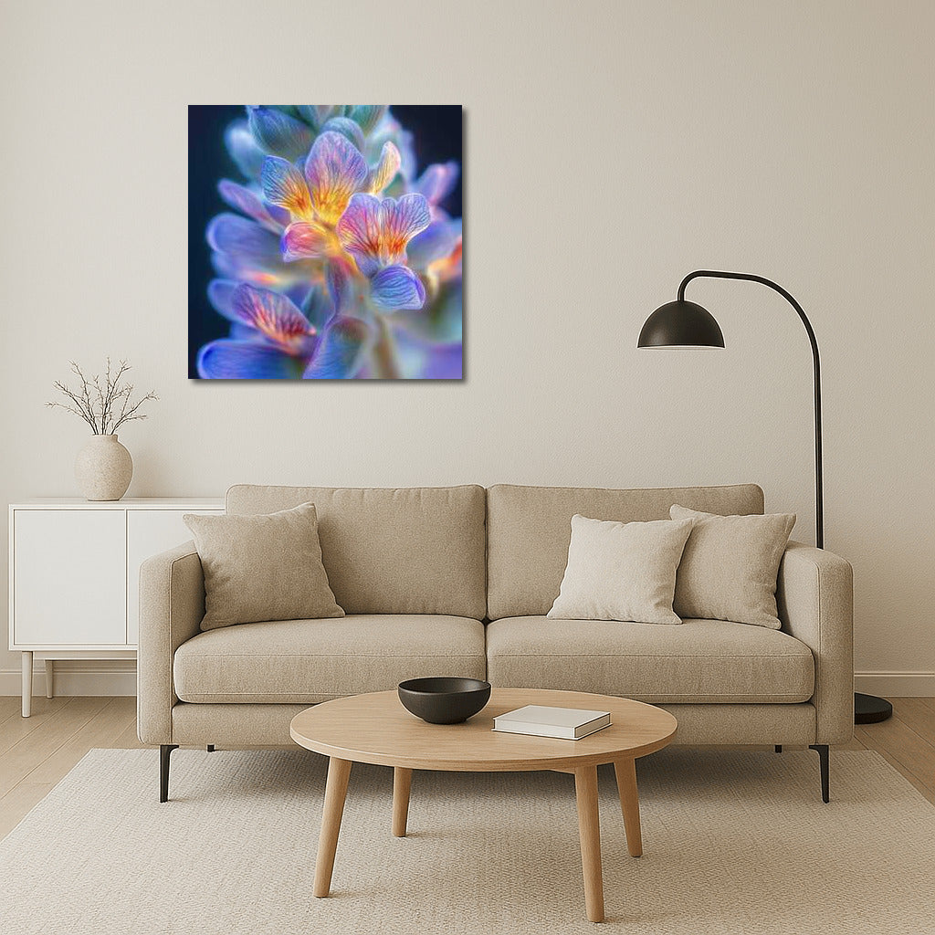 Perfect Iridescent: Iris Flowers in Rainbow Glitter