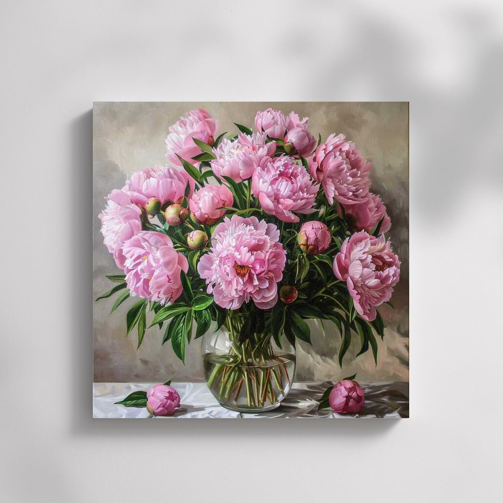 Lush Bouquet of Peonies: Elegant Flowers for the Interior