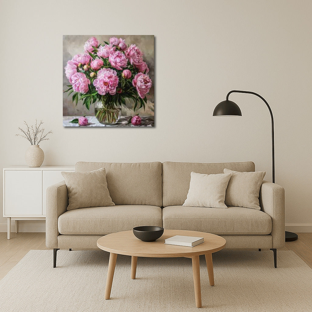 Lush Bouquet of Peonies: Elegant Flowers for the Interior