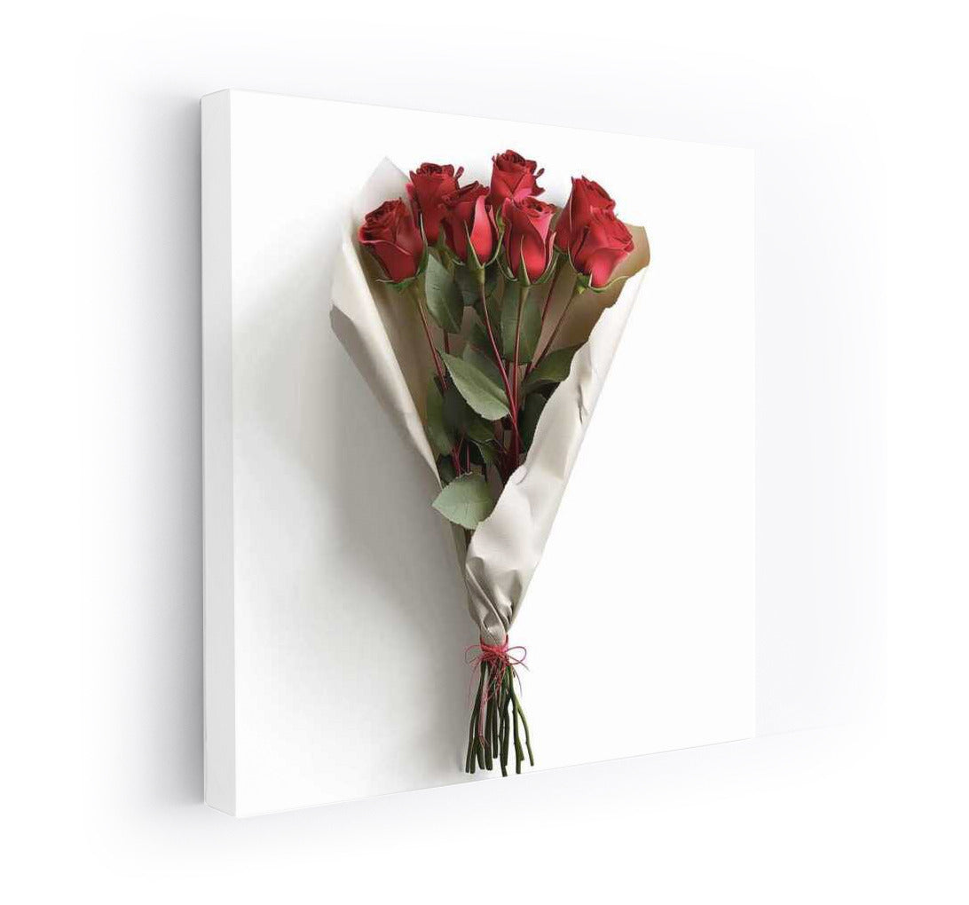 Tea Roses in Scarlet Grace: Romantic Bouquet for Interior