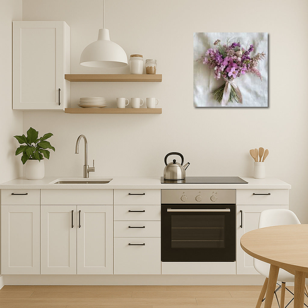 Delicate Pink Bouquet of Mallows: Freshness and Comfort in the Interior