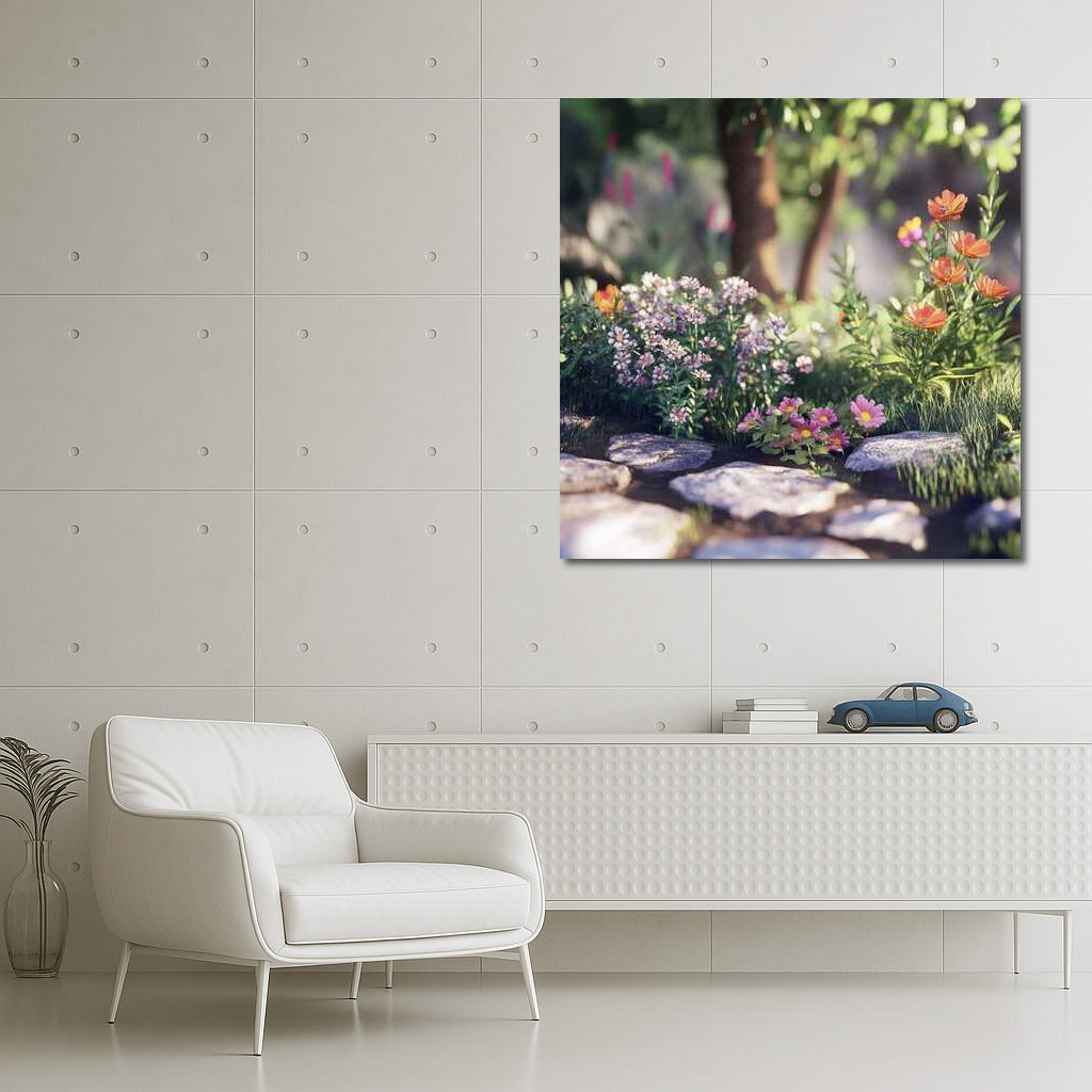 A cozy corner with daisies and cosmos: Small Flower Garden 2