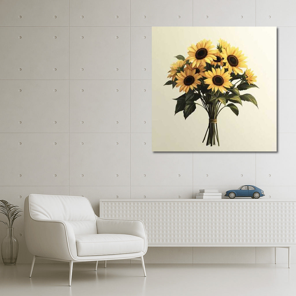Bright Helianthus Sunflowers: Floral Mood for the Interior