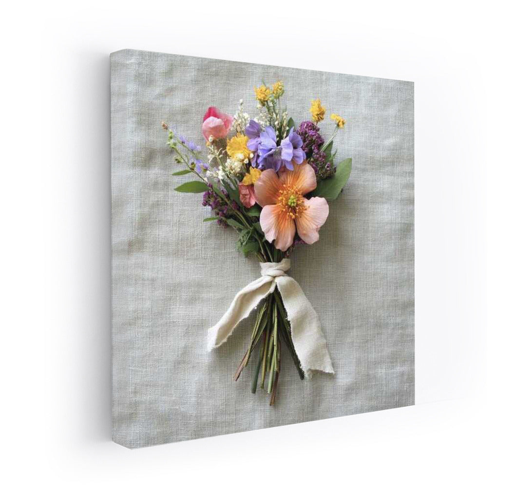 Floral Fantasy: Eschscholzia and Lavender in a Watercolor Bouquet