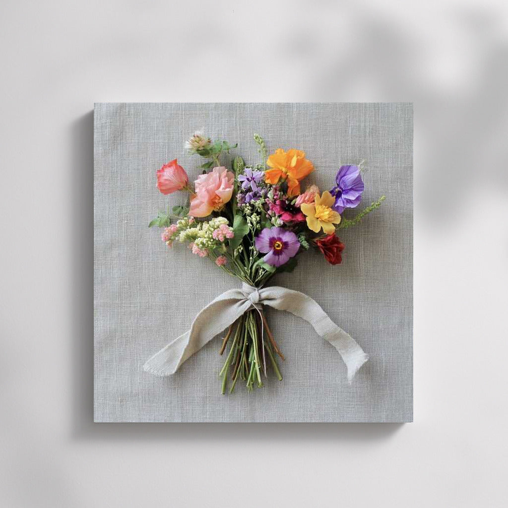 Floral Symphony: Primroses and Poppies in Tiny Bouquet 3
