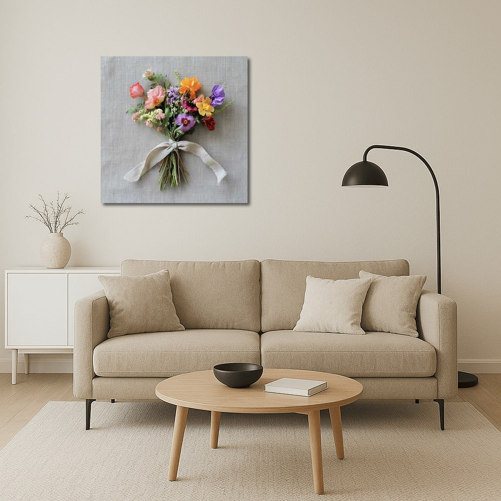 Floral Symphony: Primroses and Poppies in Tiny Bouquet 3