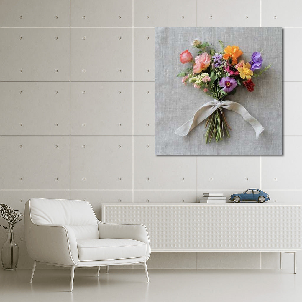 Floral Symphony: Primroses and Poppies in Tiny Bouquet 3