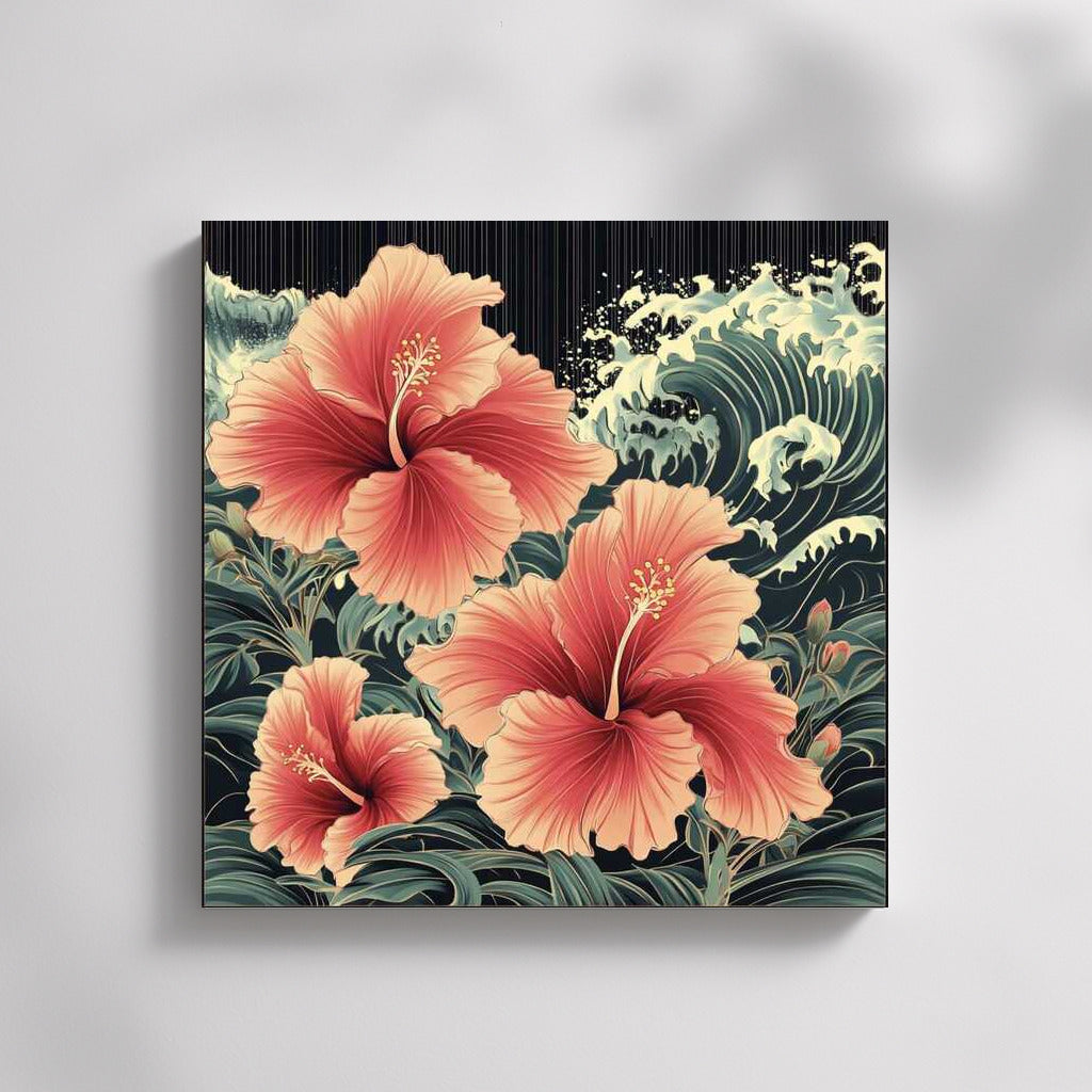 Tropical Paradise: Vibrant Hibiscus Hibiscus rosa-sinensis