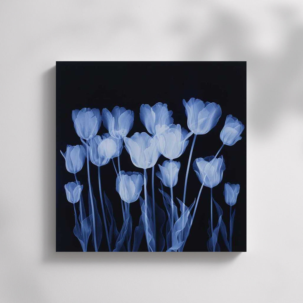 Snow Tulips on the Blue Screen: Etude 1