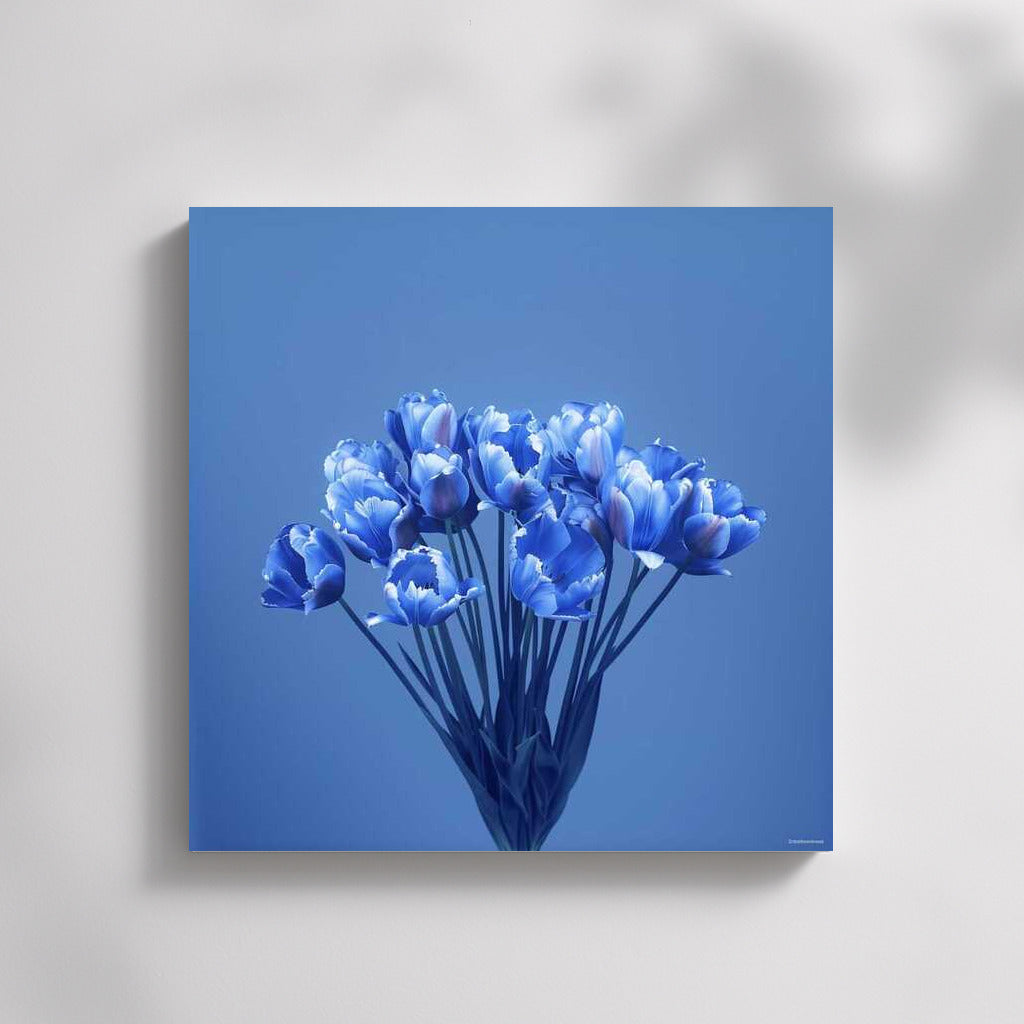 Harmony of Blue Tulips: Blue Screen Tulips 3