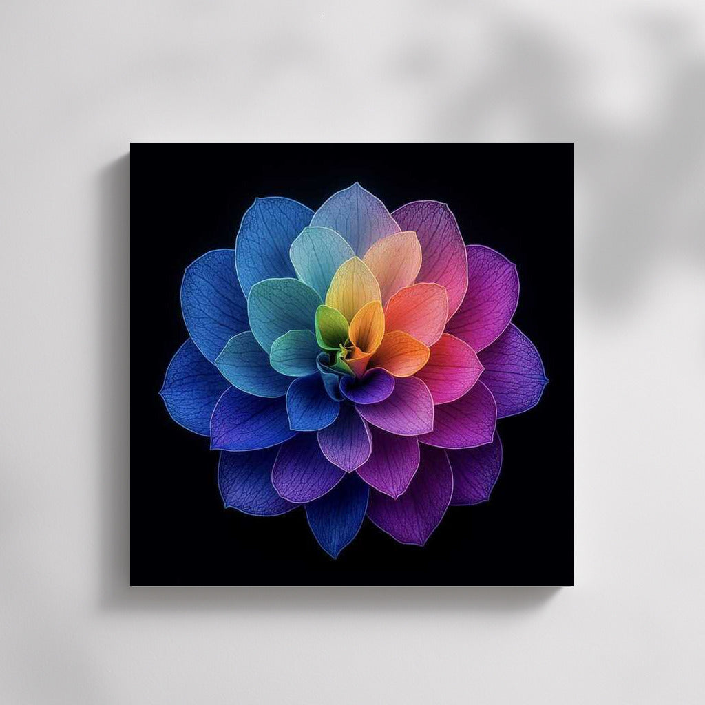 Hydrangea in Blooming Symphony: Rainbow Enlivening of Space