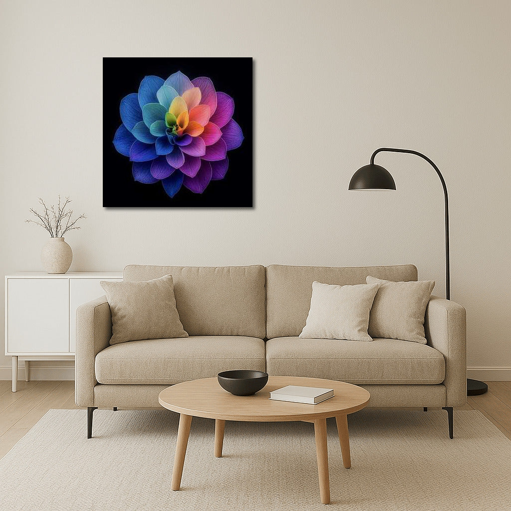 Hydrangea in Blooming Symphony: Rainbow Enlivening of Space