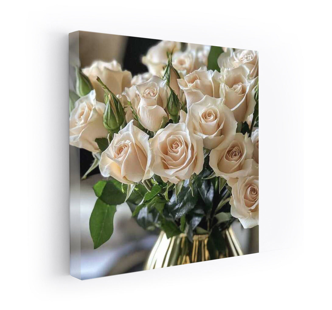 Bouquet of Cream Roses by David Austin: Elegance in the Interior