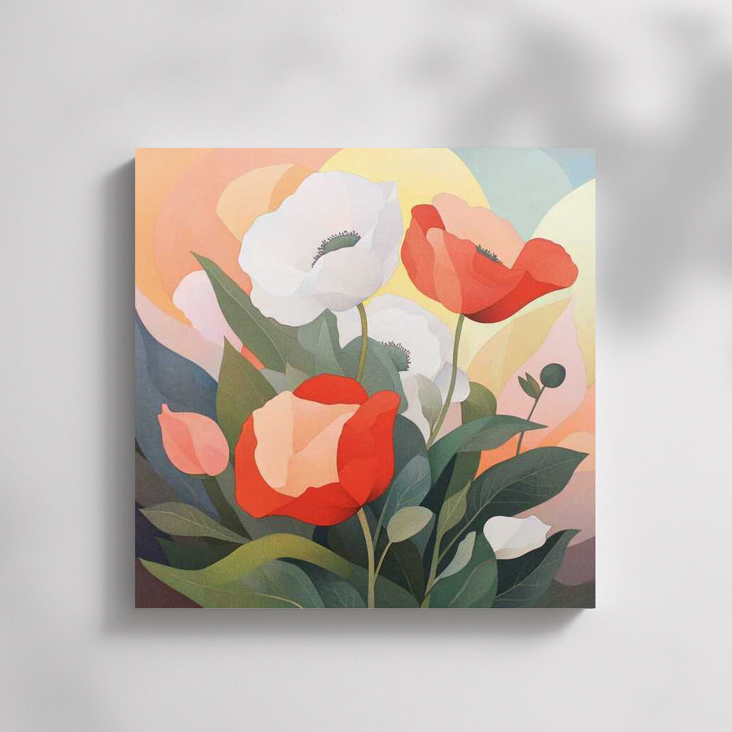 Bright Poppy Bouquet: Charm of Nature in the Interior