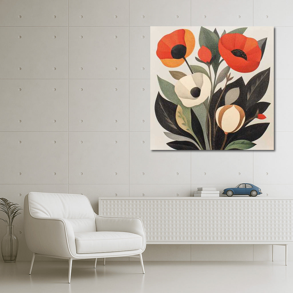 Shirley's Poppy Bouquet: Tenderness and Liveliness on Your Walls
