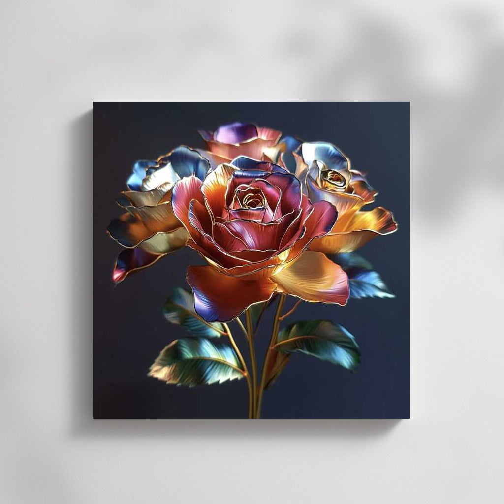 Rainbow Rose Bouquet: Floral Charm