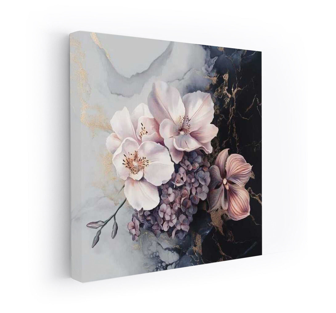 Delicate Orchids and Hydrangea: Creative Bouquet 3 for a Living Interior