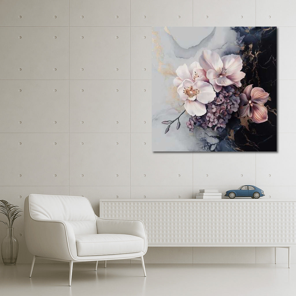 Delicate Orchids and Hydrangea: Creative Bouquet 3 for a Living Interior