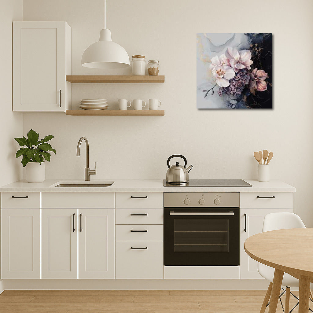 Delicate Orchids and Hydrangea: Creative Bouquet 3 for a Living Interior