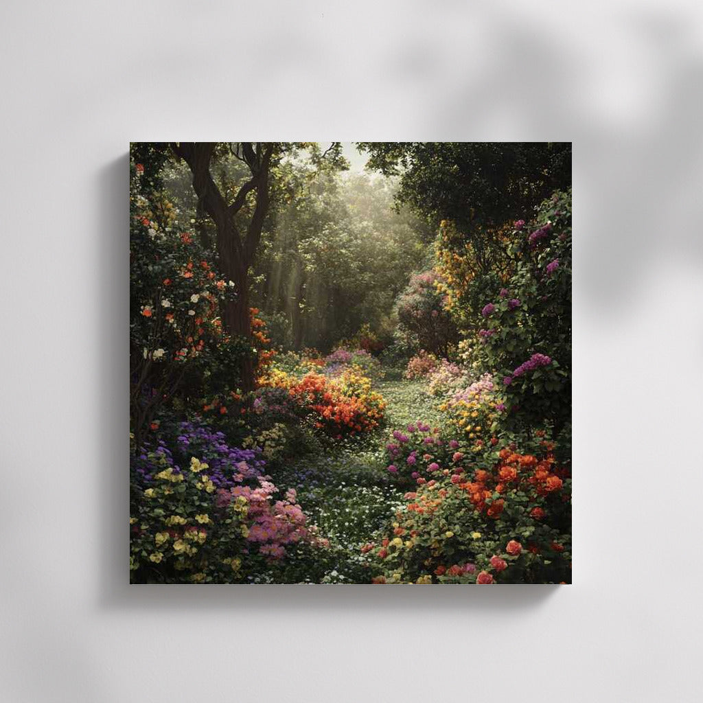 Floral Extravaganza: A Vibrant Garden of Roses and Hydrangeas