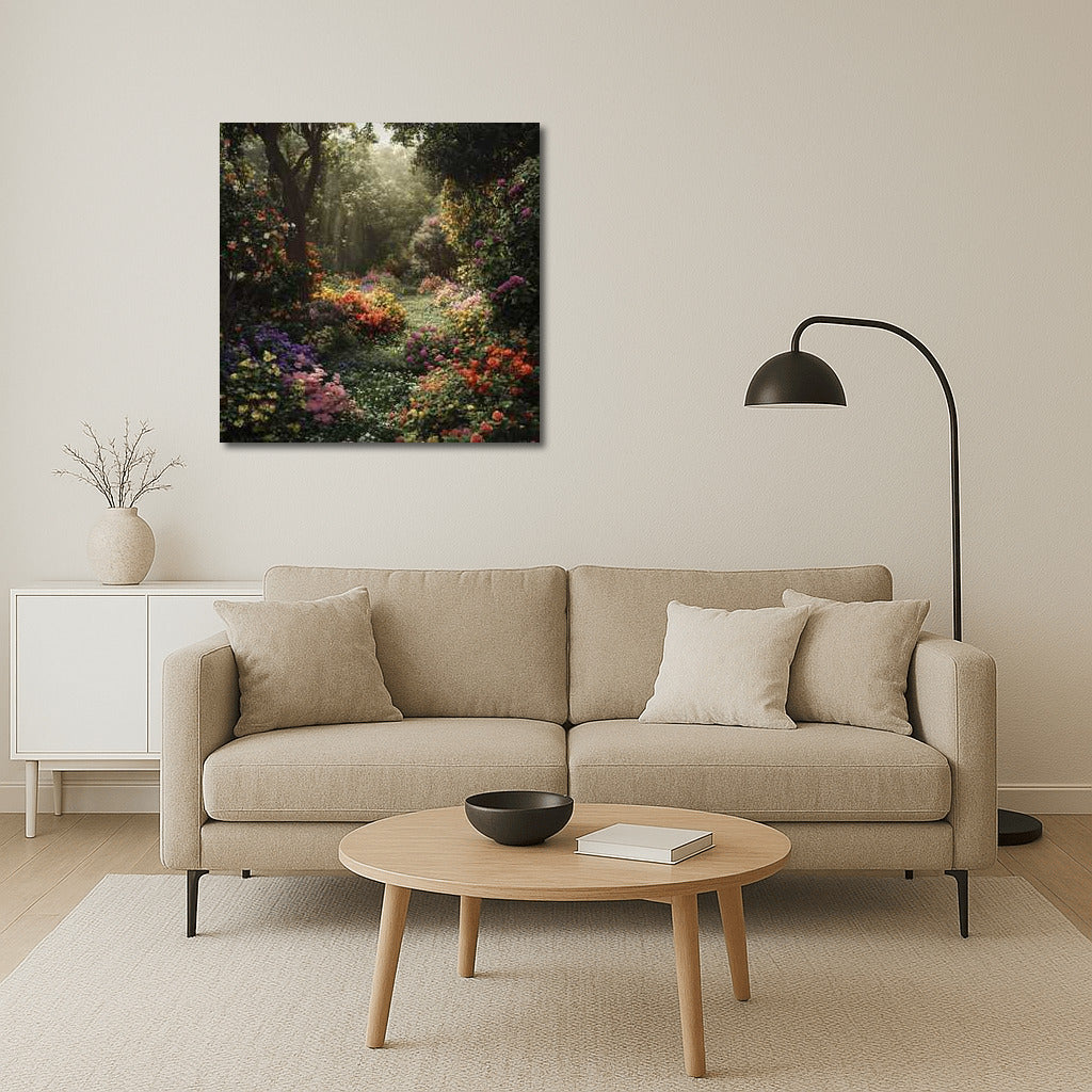 Floral Extravaganza: A Vibrant Garden of Roses and Hydrangeas