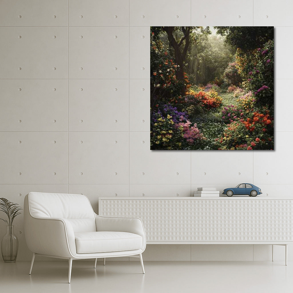 Floral Extravaganza: A Vibrant Garden of Roses and Hydrangeas