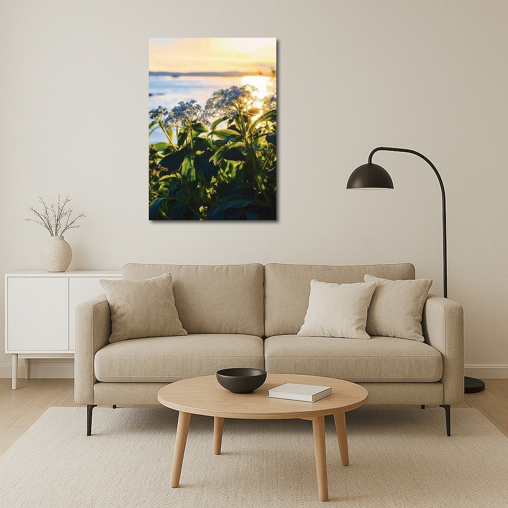 Chamomile Sunny Triumph: Blue and Yellow Flower Waltz